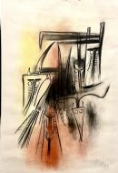 Opera Femme cheval di WIFREDO LAM